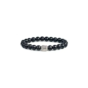 High Quality <b>bracelet</b> black Onyx Buddha <b>Beads</b> Stone <b>Bracelet</b> Crystal Gemstone Fashion Jewelry <b>Men</b> and Women Gift Energy - Product Image 1