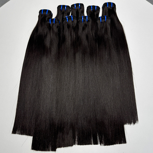 ผมแท้แบบตรงธรรมชาติ  แบบ Double Weft  สีธรรมชาติ  ปลายผมเต็ม นุ่มลื่น  ผมยาวตรง สำหรับทำวิกและถักเปีย - Product Image 1
