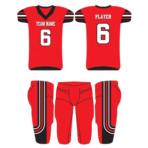 Uniforme de fútbol americano OEM de alta calidad 2025, equipo de poliéster 100%, uniforme de fútbol americano de Color sólido - Product Image 1