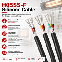 Kabel Karet Silikon H05SS-F Fleksibel Tahan Panas 300V 180C Kabel Sambung Peralatan Listrik Kabel Silikon