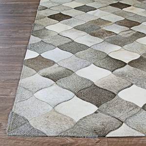 Custom Patchwork Striped Cowhide <b>Rugs</b> Handmade Traditional Non-Slip PET Friendly Rectangle Leather for Living Room & Home Decor - Product Image 3