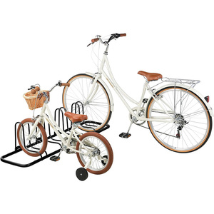 Support de sol de vélo pour 2 à 5 vélos Support en acier résistant aux intempéries pour vélos de montagne et de route, pour pneus jusqu'à 3 pouces - Product Image 6