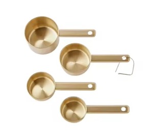 ชุดอุปกรณ์ครัว ถ้วยตวงทองคำ และช้อนตวง อุปกรณ์ทำอาหาร - Product Image 3