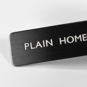 Targhette adesive in metallo con Logo del marchio sublimazione in bianco personalizzato - Product Image 4