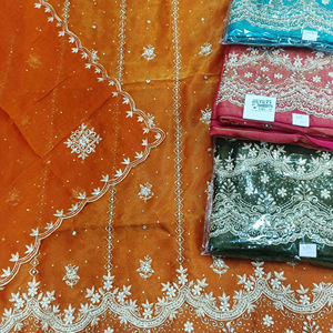 Trajes paquistaníes indios Premium bordados a mano sin costuras de diseñador moderno para mujeres fiestas de estilo tradicional a la moda - Product Image 1