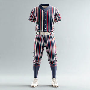 Uniforme de Béisbol para Hombre y Mujer, Jersey con Botones, Pantalones, Conjuntos de Uniformes Deportivos de Béisbol - Product Image 4