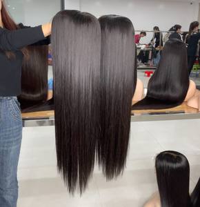 Pelucas rectas de hueso de la mejor calidad, extensiones de cabello con cutícula virgen de encaje con cierre HD, pelucas de cabello crudo vietnamita 100%, cabello humano - Product Image 3