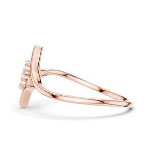 0.1 CT Round Brilliant Lab Diamond Cluster <b>Ring</b> for Women VVS-VS EF Clarity, CVD-Grown 18KT, 14KT, 10KT Gold & 925 <b>Silver</b> - Product Image 6
