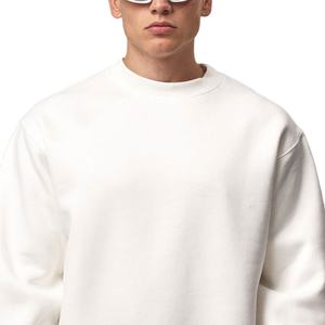 100% algodón térmico hecho a medida hombres pulóver sudaderas/calidad superior hombres Color sólido sudaderas para adultos de gran tamaño - Product Image 3