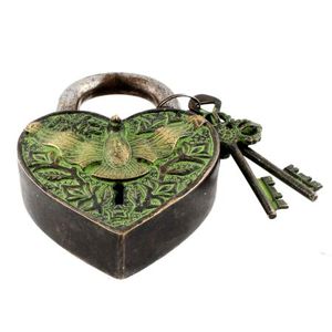 Premium Best Quality Antique <strong>Locks</strong> Iron Padlock &amp; <strong>Keys</strong> Vintage Style <strong>Lock</strong> With 2 <strong>Keys</strong> Working <strong>Locks</strong> for Decor in Lo Price - Product Image 5