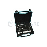 Otoscope vétérinaire ORL Ophtalmoscope Examen de l'oreille Ensemble de diagnostic nasal du larynx Ensemble chirurgical de la gorge pour chirurgie ORL