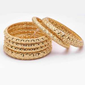 Venta al por mayor de brazaletes de moda chapados en oro de 14K 18K 24K, brazaletes de formación, brazalete tradicional, brazaletes de lujo, joyería llena de oro de latón - Product Image 2