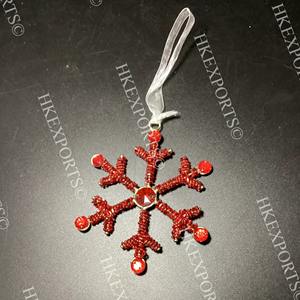 เครื่องประดับต้นคริสต์มาสประดับลูกปัดหลากสีที่ทำด้วยมือของตกแต่งวันหยุดช่าง - Product Image 4