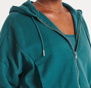 Acid Washed 300gsm coupe régulière sweat à capuche d'hiver pour hommes avant Logo personnalisé tissu polaire respirant séchage rapide longueur régulière - Product Image 5