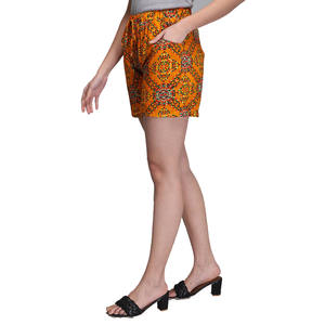 Ensemble chemise et short en coton décontracté de meilleure qualité pour femmes motif solide respirant pour une utilisation en extérieur longueur au genou pour l'été - Product Image 3