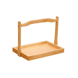 Plateau multi-usages en bois design service présentoir de nourriture plateau en bois cuisine plateau décoratif en bois d'acacia et plat - Product Image 4