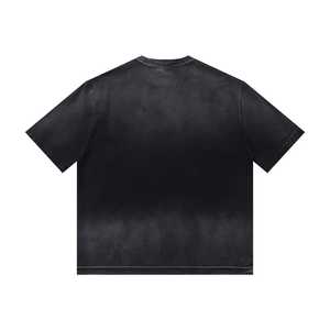 Poids lourd 280 grammes 100% coton Logo personnalisé quantité minimale de commande 1 T-Shirt Distressed Boxy Cropped Tee Style décontracté - Product Image 3