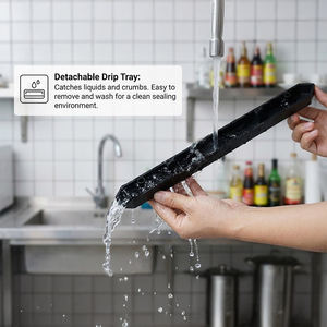 Sellador de Alimentos al Vacío de Primera Calidad, Panel Táctil Automático de Acero Inoxidable con Función de Soplado de Aire, Cortador de Bolsas Incluido - Product Image 6