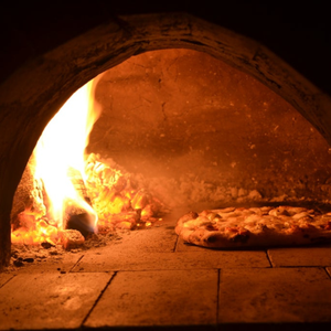 Lò nướng gỗ ngoài trời thủ công 130 cm đường kính 6/7 Công suất bánh <span class=keywords><strong>pizza</strong></span> sóng màu be với đế - Product Image 4