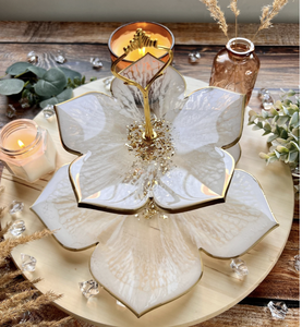 Support à gâteau d'anniversaire de meilleure qualité Plateau à gâteau indien fait à la main avec base en résine Support à pâtisserie Serveur à gâteau de l'Inde - Product Image 3