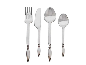 ชุดช้อนส้อมสแตนเลสโบราณพร้อมด้ามจับทองเหลืองทองเครื่องเงินคุณภาพพรีเมี่ยมสำหรับรับประทานอาหารสุดหรูที่ผลิตในอินเดีย - Product Image 2