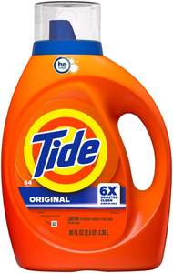 Detergente Líquido para Ropa Tide, Aroma Original, 64 Lavados, 80 FL OZ, Elimina el 100% de las Manchas Comunes, Jabón para Ropa, Detergente Líquido - Product Image 2