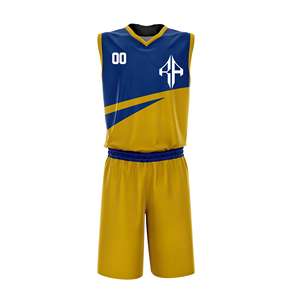 Nouveaux ensembles de basket-ball pour hommes Sublimation Premium de haute qualité 100% Polyester matériel pas cher Logo personnalisé pour les hommes - Product Image 1