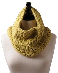 Handmade 100% Acrylic Rắn Màu <span class=keywords><strong>Snood</strong></span> Vô Cùng Khăn Mềm Mại Ấm cúng Mùa Đông Phụ Kiện Cho Người Lớn Thoải Mái Cổ Ấm Hơn Cho Người Lớn - Product Image 2