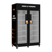 Máquina Expendedora para Exteriores Qingo con Verificación de Edad, Pago con Tarjeta de Crédito, Código QR, Pantalla Táctil, Capacidad de 428L, Compatible con ADA, SDK UVend Light