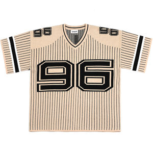 Pull-over d'été pour hommes avec logo personnalisé Pull-over tricoté à manches courtes à la mode Maillots pour le football avec OEM & ODM - Product Image 6