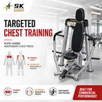 Máquina de Press de Pecho SK Fitness con Carga de Placas, Brazos Independientes Dobles, Entrenador de Pecho Sentado, Equipo de Gimnasio Comercial al por Mayor