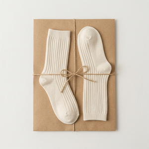 Chaussettes côtelées en tricot pour femmes, vente en gros, avec ajustement breveté à 90 degrés - Product Image 1