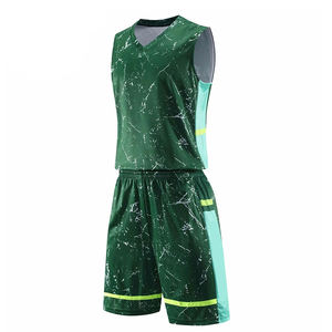 Maillot de basket-ball respirant pour hommes, kit de sport, uniformes pour jeunes et adultes, ensemble de shorts de basket-ball bon marché, uniformes de sport - Product Image 5