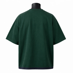 T-shirt Homme Oversize en Coton Épais 100% Coton Toile Imprimé Graphique Streetwear Décontracté Ample Manches Courtes - Product Image 2