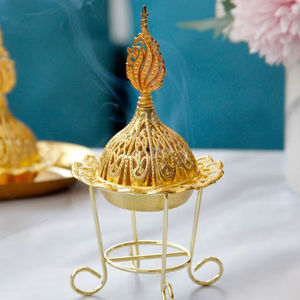 เตาเผากำยานทองเหลืองสำหรับการสังสรรค์ทางจิตวิญญาณ เสริมพลังบวกด้วยกลิ่นหอมอ่อนๆ - Product Image 1