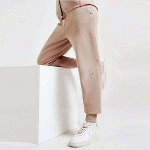 Ensemble de survêtement beige pour femmes, deux pièces, veste zippée et pantalon de jogging, vêtements de sport athlétiques, tenue d'entraînement, vêtements décontractés - Product Image 4