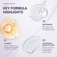 Soin Quotidien Avancé pour la Peau - Sérum Visage à 15% de Vitamine C avec Niacinamide pour Éclaircir, Renouveler et Illuminer la Peau - Essence 30 ml