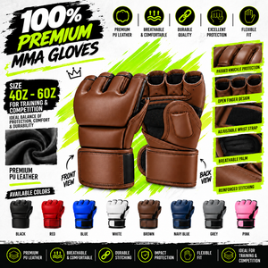 Guantes de Lucha MMA de 4oz para Artes Marciales Mixtas, Fabricante de Guantes de Boxeo, BJJ y MMA para Grappling - Product Image 3