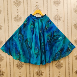 Shoryam Fashion Nouvelle Arrivée Fille Imprimé Paon Ethnique Lehenga Choli Longueur Ras du Sol |   Tendance, Best-seller, Qualité supérieure, Polyester - Product Image 2