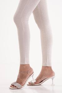 Customized 100% Cotton Women's <b>Leggings</b> Heavyweight 220 GSM Mid Skinny Casual <b>Summer</b> Style Made Bangladesh Featuring Brand Logo - Product Image 2