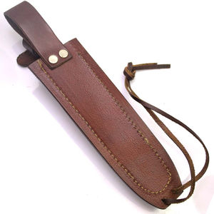 Funda de Cuero OEM Barata, Producto de Fábrica, Cuero de Grano Rico, Hecha a Mano, Impermeable, Correa Ajustable, Funda para Cuchillos de Hoja Fija - Product Image 3