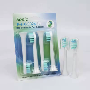 Smart Electric <b>Toothbrush</b> <b>Head</b> Good Quality Round Oral Care 4-Pack for Household Hotel Outdoor Use - Product Image 4