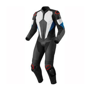 Personalizado de alta calidad de cuero genuino de cuero profesional de la motocicleta traje de una pieza de diseño personalizado Logo Motor Bike Racing Suit - Product Image 5