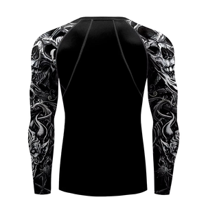 Custom <b>Printed</b> Rash Guard Sublimation <b>Printed</b> Rashguard Mma Rushguard Bjj Oem Mma Rashguard For Men Short Sleeve Rash Guard - Product Image 3