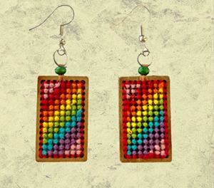 Pendientes de Cuentas Personalizados con Bordado, Joyería Festiva para Mujer al Mejor Precio, Pendientes de Cuentas - Product Image 2