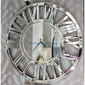 Reloj de pared único decorativo para el hogar de Color gris oscuro de Metal, reloj de pared montado moderno hecho a mano de calidad superior - Product Image 4