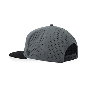 ODM OEM Custom Embroidered Logo 6 Panel Laser Cut Hole Perforated <b>Hats</b> <b>Flat</b> Brim Two Tone Waterproof Golf <b>Cap</b> For Outdoor Sports - Product Image 6