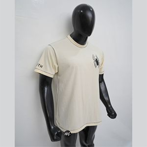 Camiseta de Verano para Hombre, Corte Regular, Cuello Redondo, 100% Algodón, Nueva, Manga Corta, Ecológica, Transpirable, Estilo Urbano, Impresión Digital Personalizada - Product Image 5