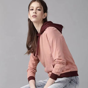 Sudadera con capucha corta de algodón para mujer para niñas con logotipo personalizado, sudaderas con capucha para mujer, jersey de moda para mujer, sudaderas con capucha transpirables, lo mejor de 2025 - Product Image 6