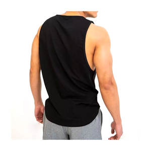Camiseta sin mangas básica sin mangas para hombre con logotipo personalizado, Camiseta deportiva para gimnasio, ropa activa, ropa deportiva personalizada para Fitness - Product Image 4